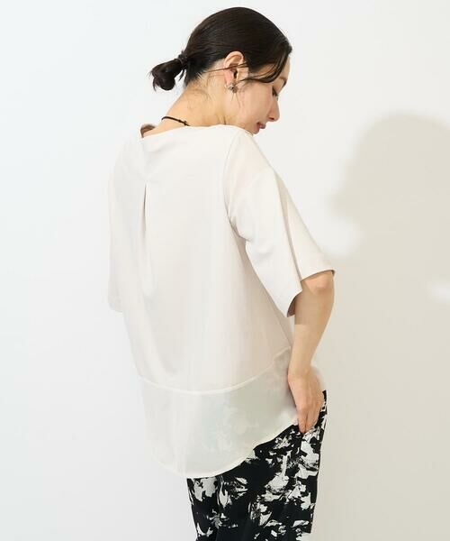 GEORGES RECH / ジョルジュ・レッシュ カットソー | [日本製/接触冷感]シアーコンビジャージープルオーバー | 詳細2