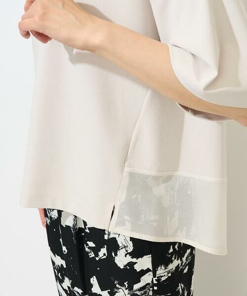 GEORGES RECH / ジョルジュ・レッシュ カットソー | [日本製/接触冷感]シアーコンビジャージープルオーバー | 詳細8