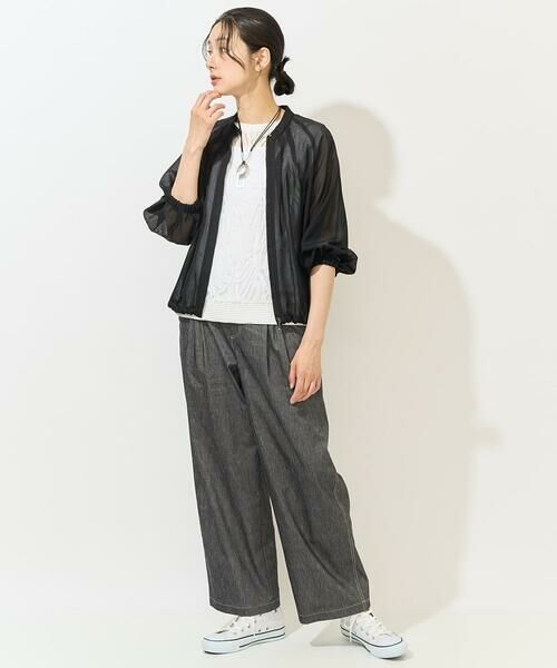 GEORGES RECH / ジョルジュ・レッシュ カットソー | [2点セット]チュールテープ刺繍タンク付きノースリーブプルオーバー | 詳細23