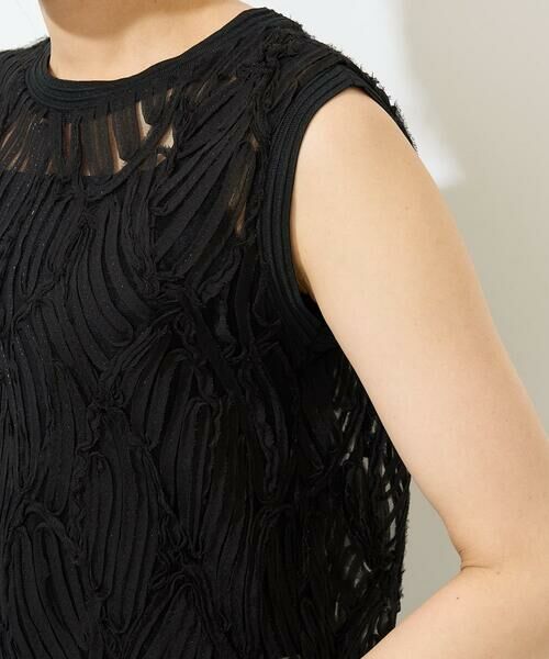 GEORGES RECH / ジョルジュ・レッシュ カットソー | [2点セット]チュールテープ刺繍タンク付きノースリーブプルオーバー | 詳細9