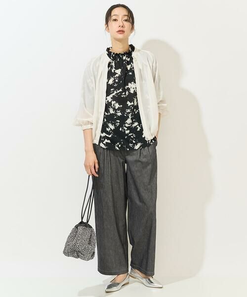 GEORGES RECH / ジョルジュ・レッシュ カットソー | [日本製]ギャザーハイネック5分袖カットソー | 詳細12