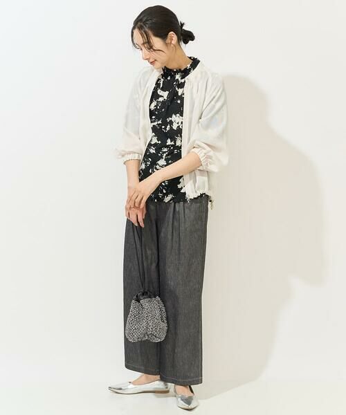 GEORGES RECH / ジョルジュ・レッシュ カットソー | [日本製]ギャザーハイネック5分袖カットソー | 詳細13