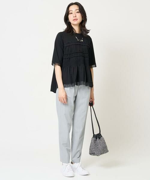 GEORGES RECH / ジョルジュ・レッシュ チノ・ワークパンツ | [日本製]ピンストライプジョグパンツ | 詳細14