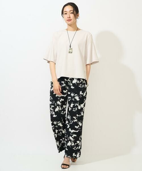 GEORGES RECH / ジョルジュ・レッシュ チノ・ワークパンツ | [日本製]ブラッシュパターンワイドストレートパンツ | 詳細12