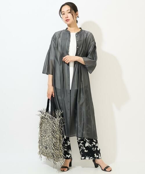 GEORGES RECH / ジョルジュ・レッシュ チノ・ワークパンツ | [日本製]ブラッシュパターンワイドストレートパンツ | 詳細15