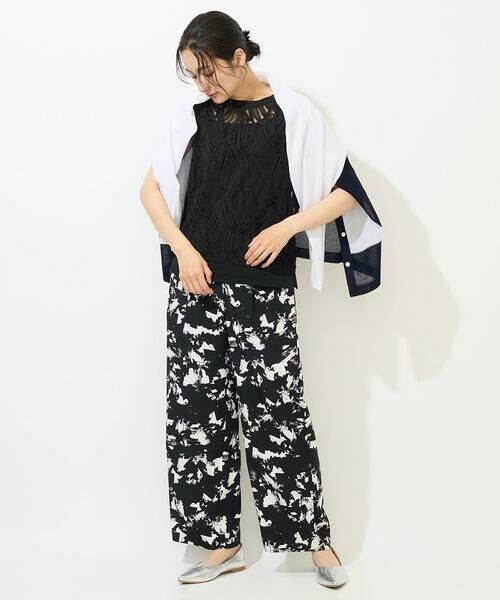 GEORGES RECH / ジョルジュ・レッシュ チノ・ワークパンツ | [日本製]ブラッシュパターンワイドストレートパンツ | 詳細9