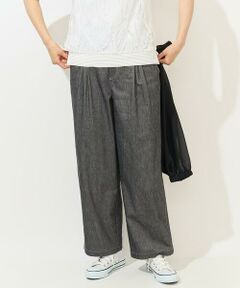 GEORGES RECH / ジョルジュ・レッシュ その他パンツ | [日本製]デニムライクリネンワイドパンツ