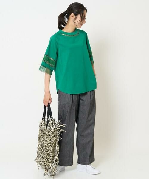 GEORGES RECH / ジョルジュ・レッシュ その他パンツ | [日本製]デニムライクリネンワイドパンツ | 詳細11