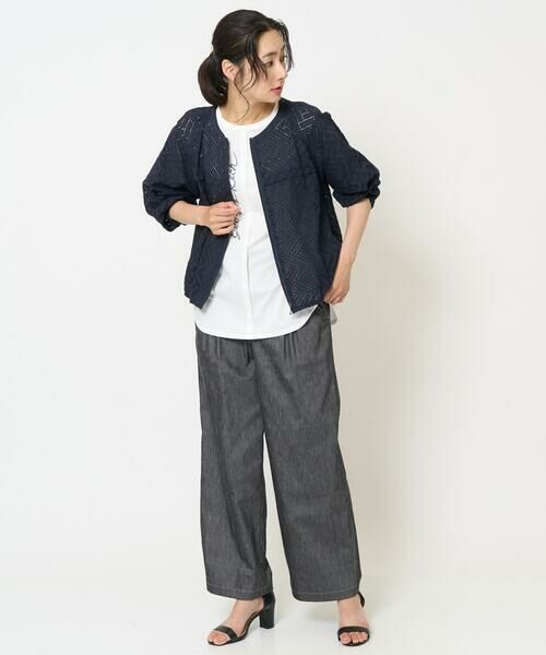 GEORGES RECH / ジョルジュ・レッシュ その他パンツ | [日本製]デニムライクリネンワイドパンツ | 詳細14