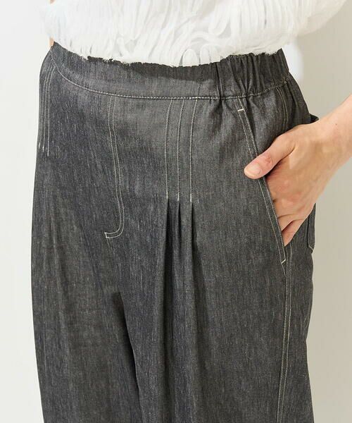 GEORGES RECH / ジョルジュ・レッシュ その他パンツ | [日本製]デニムライクリネンワイドパンツ | 詳細6