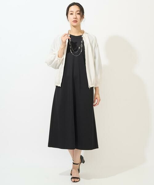 GEORGES RECH / ジョルジュ・レッシュ ロング・マキシ丈ワンピース | [日本製/接触冷感]ストレッチランタンスリーブナローワンピース | 詳細15