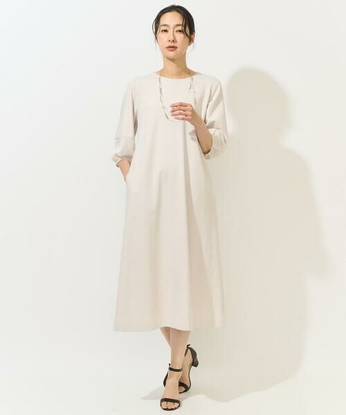 GEORGES RECH / ジョルジュ・レッシュ ロング・マキシ丈ワンピース | [日本製/接触冷感]ストレッチランタンスリーブナローワンピース | 詳細16