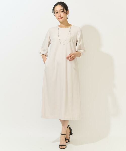 GEORGES RECH / ジョルジュ・レッシュ ロング・マキシ丈ワンピース | [日本製/接触冷感]ストレッチランタンスリーブナローワンピース | 詳細17