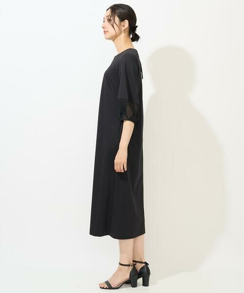 GEORGES RECH / ジョルジュ・レッシュ ロング・マキシ丈ワンピース | [日本製/接触冷感]ストレッチランタンスリーブナローワンピース | 詳細2
