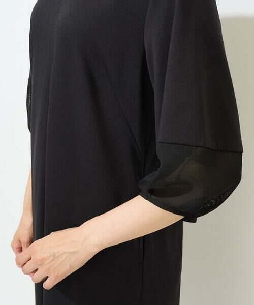 GEORGES RECH / ジョルジュ・レッシュ ロング・マキシ丈ワンピース | [日本製/接触冷感]ストレッチランタンスリーブナローワンピース | 詳細6