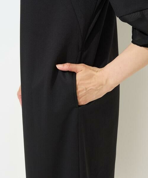 GEORGES RECH / ジョルジュ・レッシュ ロング・マキシ丈ワンピース | [日本製/接触冷感]ストレッチランタンスリーブナローワンピース | 詳細7