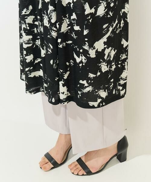 GEORGES RECH / ジョルジュ・レッシュ ロング・マキシ丈ワンピース | [日本製]ブラッシュパターンフレンチスリーブワンピース | 詳細3