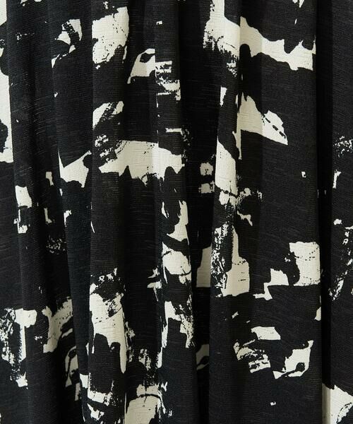 GEORGES RECH / ジョルジュ・レッシュ ロング・マキシ丈ワンピース | [日本製]ブラッシュパターンフレンチスリーブワンピース | 詳細4