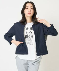 GEORGES RECH / ジョルジュ・レッシュ その他アウター | ジャージーノーカラーショートブルゾン