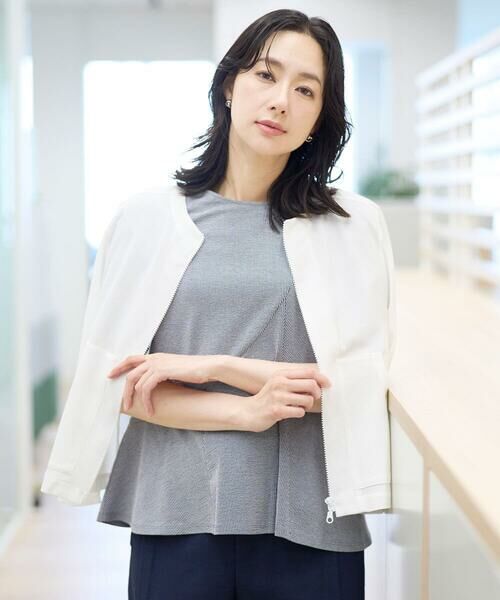 GEORGES RECH / ジョルジュ・レッシュ その他アウター | ジャージーノーカラーショートブルゾン | 詳細1