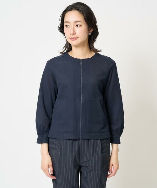 GEORGES RECH / ジョルジュ・レッシュ その他アウター | ジャージーノーカラーショートブルゾン | 詳細6