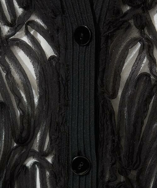 GEORGES RECH / ジョルジュ・レッシュ カーディガン・ボレロ | ナイロンチュールテープ刺繍カーディガン | 詳細11