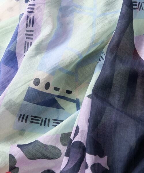 GEORGES RECH / ジョルジュ・レッシュ マフラー・ショール・スヌード・ストール | バードボタニカルシルク混ストール | 詳細3