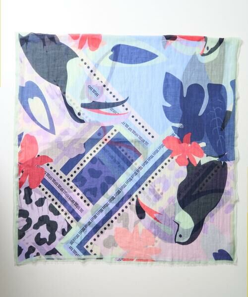 GEORGES RECH / ジョルジュ・レッシュ マフラー・ショール・スヌード・ストール | バードボタニカルシルク混ストール | 詳細5