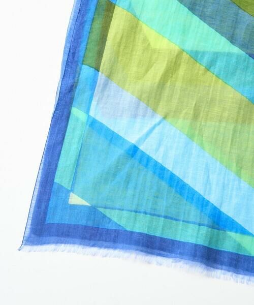 GEORGES RECH / ジョルジュ・レッシュ マフラー・ショール・スヌード・ストール | 幾何学柄シルク混ストール | 詳細2