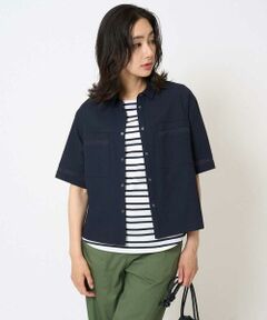 GEORGES RECH / ジョルジュ・レッシュ シャツ・ブラウス | [接触冷感/吸水速乾]サッカーシャドーギンガムシャツ