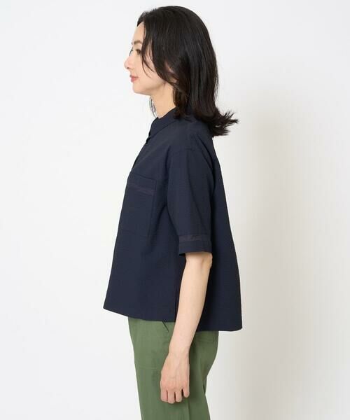 GEORGES RECH / ジョルジュ・レッシュ シャツ・ブラウス | [接触冷感/吸水速乾]サッカーシャドーギンガムシャツ | 詳細7