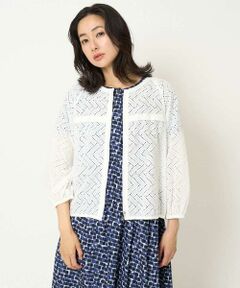GEORGES RECH / ジョルジュ・レッシュ シャツ・ブラウス | コットンエンブロイダリー羽織ブラウス