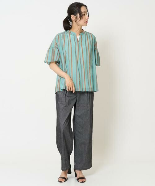 GEORGES RECH / ジョルジュ・レッシュ シャツ・ブラウス | [接触冷感]ランダムストライプフレアスリーブブラウス | 詳細11