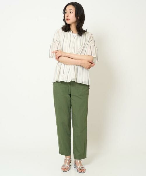 GEORGES RECH / ジョルジュ・レッシュ シャツ・ブラウス | [接触冷感]ランダムストライプフレアスリーブブラウス | 詳細13