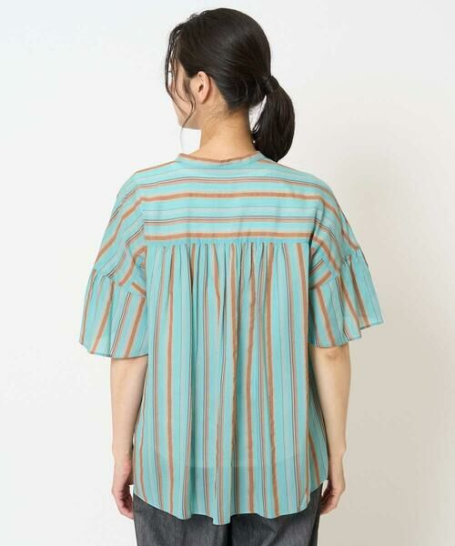 GEORGES RECH / ジョルジュ・レッシュ シャツ・ブラウス | [接触冷感]ランダムストライプフレアスリーブブラウス | 詳細5