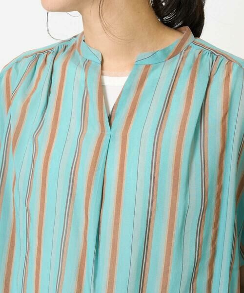 GEORGES RECH / ジョルジュ・レッシュ シャツ・ブラウス | [接触冷感]ランダムストライプフレアスリーブブラウス | 詳細6