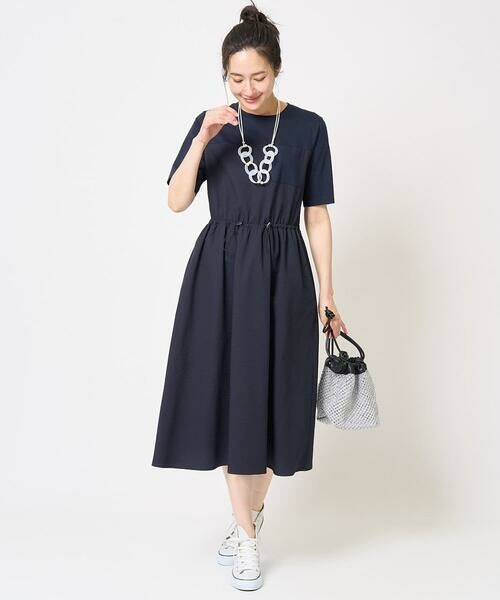 GEORGES RECH / ジョルジュ・レッシュ ロング・マキシ丈ワンピース | [接触冷感/吸水速乾]サッカーシャドーギンガムワンピース | 詳細14