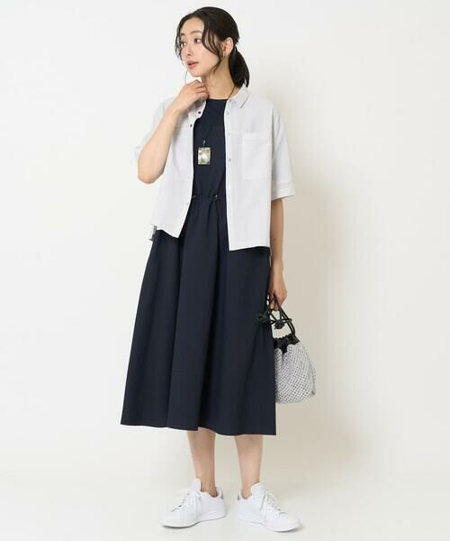 GEORGES RECH / ジョルジュ・レッシュ ロング・マキシ丈ワンピース | [接触冷感/吸水速乾]サッカーシャドーギンガムワンピース | 詳細16