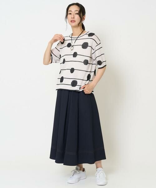 GEORGES RECH / ジョルジュ・レッシュ ロング・マキシ丈スカート | [接触冷感/吸水速乾]サッカーシャドーギンガムタックフレアスカート | 詳細16