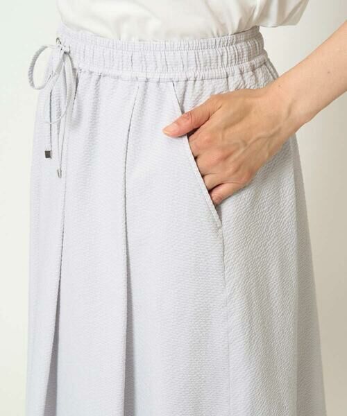 GEORGES RECH / ジョルジュ・レッシュ ロング・マキシ丈スカート | [接触冷感/吸水速乾]サッカーシャドーギンガムタックフレアスカート | 詳細6