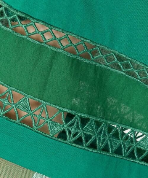 GEORGES RECH / ジョルジュ・レッシュ カットソー | チュールエンブロイダリー6分袖カットソー | 詳細12