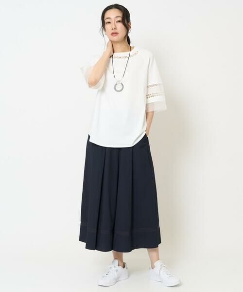 GEORGES RECH / ジョルジュ・レッシュ カットソー | チュールエンブロイダリー6分袖カットソー | 詳細18