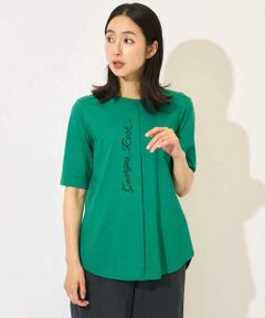 GEORGES RECH / ジョルジュ・レッシュ カットソー | シルケット天竺ラウンドヘムロゴカットソー