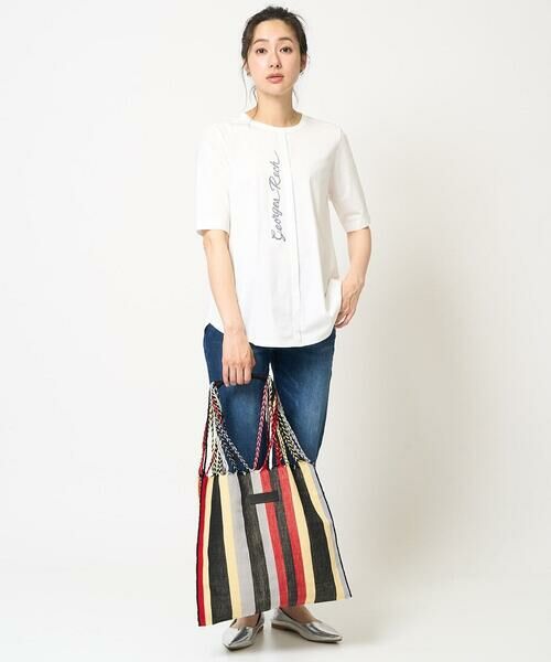 GEORGES RECH / ジョルジュ・レッシュ カットソー | シルケット天竺ラウンドヘムロゴカットソー | 詳細19