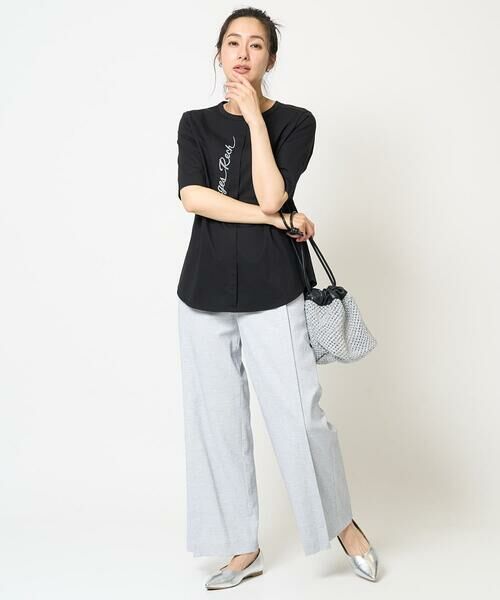 GEORGES RECH / ジョルジュ・レッシュ カットソー | シルケット天竺ラウンドヘムロゴカットソー | 詳細30