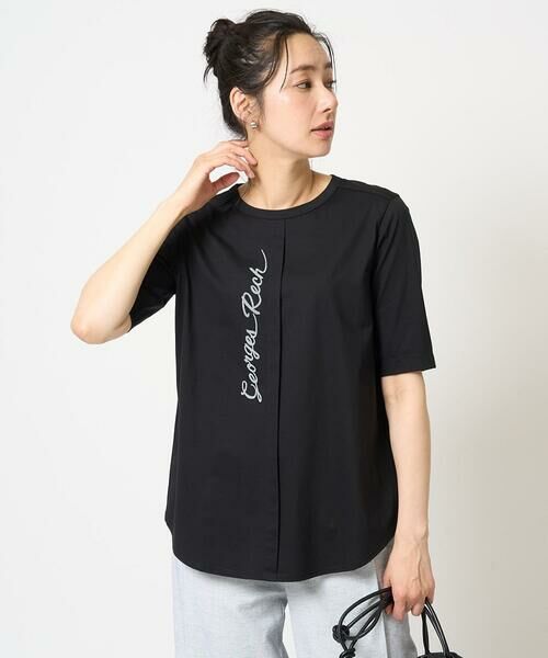 GEORGES RECH / ジョルジュ・レッシュ カットソー | シルケット天竺ラウンドヘムロゴカットソー | 詳細4