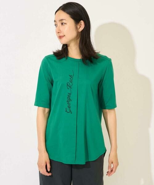 GEORGES RECH / ジョルジュ・レッシュ カットソー | シルケット天竺ラウンドヘムロゴカットソー | 詳細6