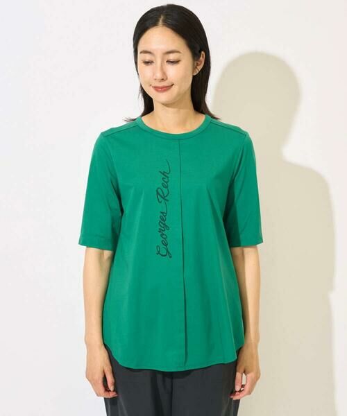 GEORGES RECH / ジョルジュ・レッシュ カットソー | シルケット天竺ラウンドヘムロゴカットソー | 詳細9