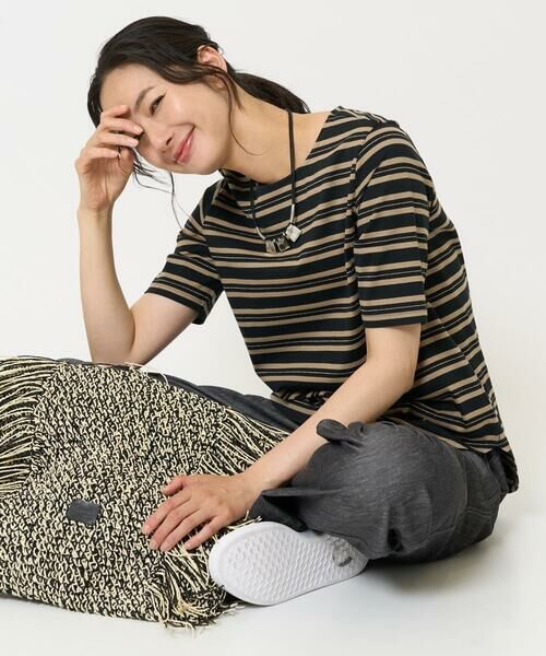 GEORGES RECH / ジョルジュ・レッシュ カットソー | [日本製]マルチボーダーラメカットソー | 詳細1