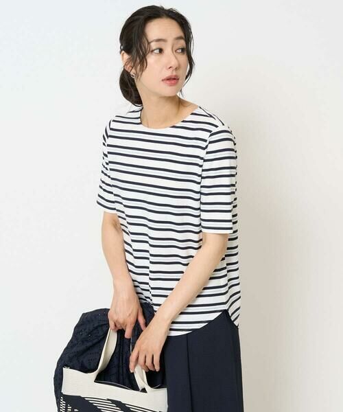 GEORGES RECH / ジョルジュ・レッシュ カットソー | [日本製]マルチボーダーラメカットソー | 詳細3